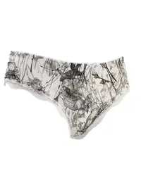 תחתון כותנה לנשים עם פרינט 6858, צבע: אפור,  מידה: L-4