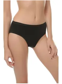 תחתוני מידי כותנה 7002 (3 יחידות), צבע: שחור,  מידה: M-3