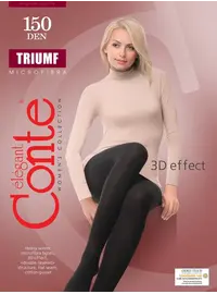 גרביון מיקרופייבר עבה 150 דנייר TRIUMF, צבע: שחור,  מידה: S-2