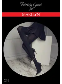 גרביונים מעוצבים איכותיים  100 דנייר GUCCI G11, צבע: שחור,  מידה: XS-S