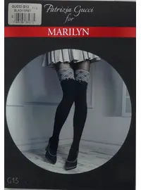 ​גרביונים מעוצבים איכותיים 60 דנייר GUCCI G13, צבע: שחור,  מידה: XS-S