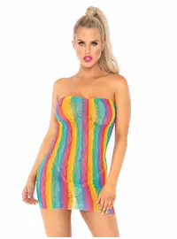 שמלת צינור צבעי קשת  86163