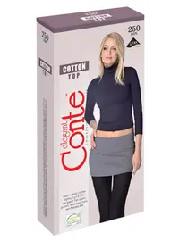 גרביון כותנה חמ עם מותן נמוך וגימור מט 250 דנייר COTTON​