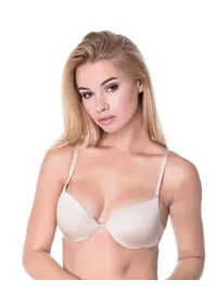 חזיית דאבל פוש-אפ עם ברזל דגם 1558, צבע: גוף,  מידה: 80B