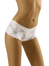 תחתון בוקסר תחרה דגם FIBI, צבע: לבן,  מידה: S-2