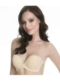 חזיית סיליקון נדבקת עם גב פתוח WINGS BRA, צבע: גוף,  מידה: B