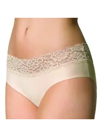 תחתון עם תחרה HIPSTER, צבע: בזי,  מידה: S-2