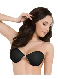 חזיית סיליקון נדבקת BS 02, צבע: שחור,  מידה: A