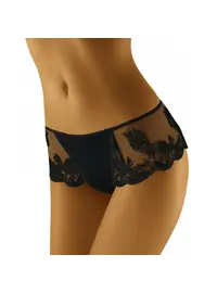 תחתון בוקסר תחרה דגם OSHI, צבע: שחור,  מידה: L-4