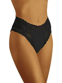 תחתון תחרה מיוחד דגם ABRA, צבע: שחור,  מידה: L-4