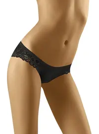 תחתוני נשים אלגנטיים דגם FLUFFY, צבע: שחור,  מידה: L-4