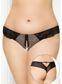 תחתונים סקסיים דגם 2435, צבע: שחור,  מידה: 2XL