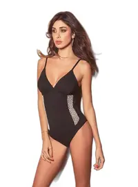 בגד גוף​​ כותנה בצבע​ני 4896​, צבע: שחור,  מידה: L