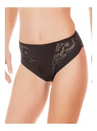 תחתון כותנה גזרה גבוהה דגם 788, צבע: שחור,  מידה: 2XL