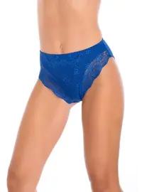 תחתון צבעוני תחרה דגם 791C, צבע: כחול,  מידה: M