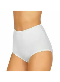 תחתוני כותנה גזרה גבוהה דגם 05, צבע: לבן,  מידה: L-4