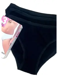 אריזת שלישייה תחתוני כותנה DB 002, צבע: שחור,  מידה: XL-5