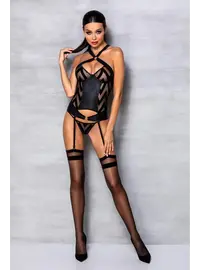 בגד גוף סקסי HIMA, צבע: שחור,  מידה: L-XL