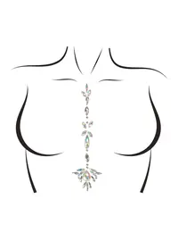 מדבקות סקסיות לגוף  011, צבע אביזרים: שקוף,  מידה: ONE SIZE