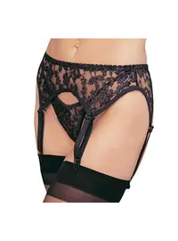 חגורת ביריות רצועות וחוטיני תואם 8888, צבע: שחור,  מידה: S-L (ONE SIZE)