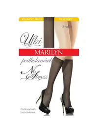 2 זוגות גרבי ברך ללא תפר 15 דניר NO STRESS UFKI