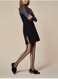 גרביון עם פרינט של רשת 40 דני​יר LADY ROCK 5880