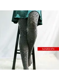 גרביונים מדוגמים פרינט נחש 60 דנייר INTENSE E19, צבע: חום בהיר,  מידה: XS-S