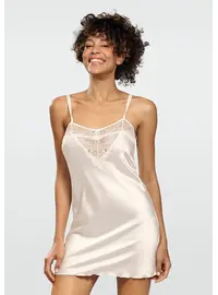 כותונת סאטן CARLA, צבע: שמנת,  מידה: S