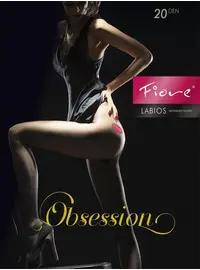 גרביונים 20 דנייר עם פרינט של נשיקה  FIORE 5008 LABIOS