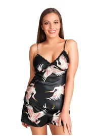 סט בייבי דול סאטן  0006K, צבע: לבן,  מידה: M