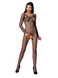 רביון גוף רשת עם מפשעון חשוף דגם BS068