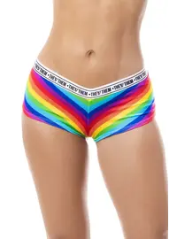 תחתון בוקסר סקסי 122C THEY/THEM, צבע: קשת,  מידה: S-M