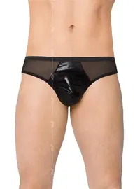 תחתון  חוטיני דמוי עור סקסי לגבר 4517