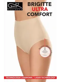 תחתונים מקסי ללא תפר גבוה  BRIGITTE ULTRA COMFORT, צבע: גוף,  מידה: S