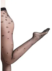 גרביונים מעוצבים  20 דנייר  SENSUAL 20 N2, צבע: שחור,  מידה: L