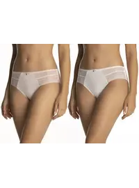 מארז של 2 תחתונים ויסקוזה  עם תחרה  1342, צבע: מיקס,  מידה: S-2