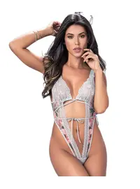 בגד גוף חוטיני דגם 8350, צבע: צבעוני,  מידה: M-L