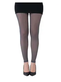 גרביון טייץ דק ללא רגל, צבע: אפור בהיר,  מידה: L-XL