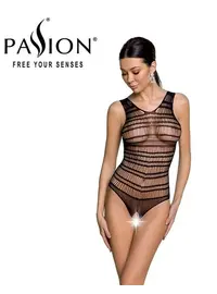 בגד גוף עם מפשעון חשוף דגם PASSION BS086