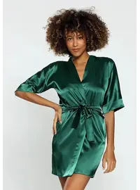 חלוק סאטן Dkaren Podomka 90, צבע: ירוק,  מידה: L