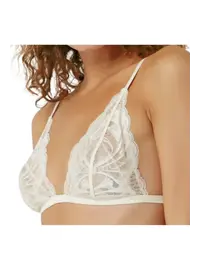 חזייה | גוזיית קלווין קליין |  QF6807, צבע: שמנת,  מידה: S