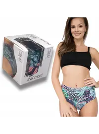 תחתון גבוה ללא תפר עם פרינט FIGI INK MAX, צבע: פרינט,  מידה: S