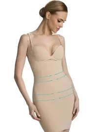 שמלה מחטבת עם כתפיות מתכוונות ELDAR VIKA