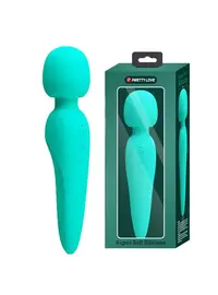 ויברטו מגיק וונד סופר עוצמתי נטען עם 7 מקצבי רטט + 5 עוצמות רטט Squishy Head Wand  PRETTY LOVE