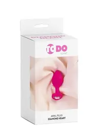 פלאג אנאלי למתחילים מסיליקון רפואי 8 ס"מ | Diamond Heart