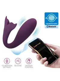 ביצת אהבה מסיליקון רפואי | USB עם 12 תוכניות רטט | אפליקציה | JAYLEEN