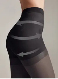 גרביון מחטב  40 דנייר X-Press, צבע: שחור,  מידה: S-2