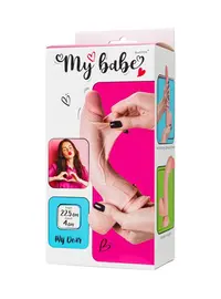 דילדו ריאליסטי נצמד בעל שתי שכבות להרגיש כמו עם הכלי האמיתי באורך של 22.5 ס"מ עובי 4 ס"מ My Babe