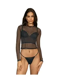 חולצה שקופה עם שרוול ארוך