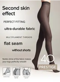 גרביון קלאסי 40 דנייר | PRESTIGE 40 | SILK EFFECT